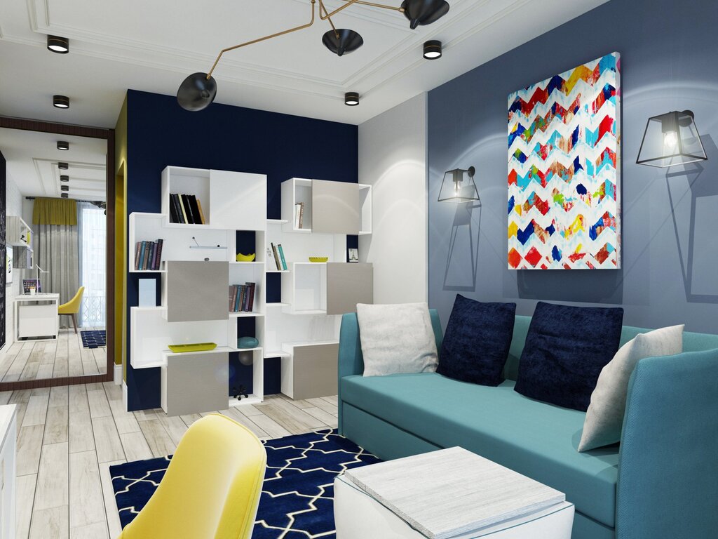 Color zoning in interior design