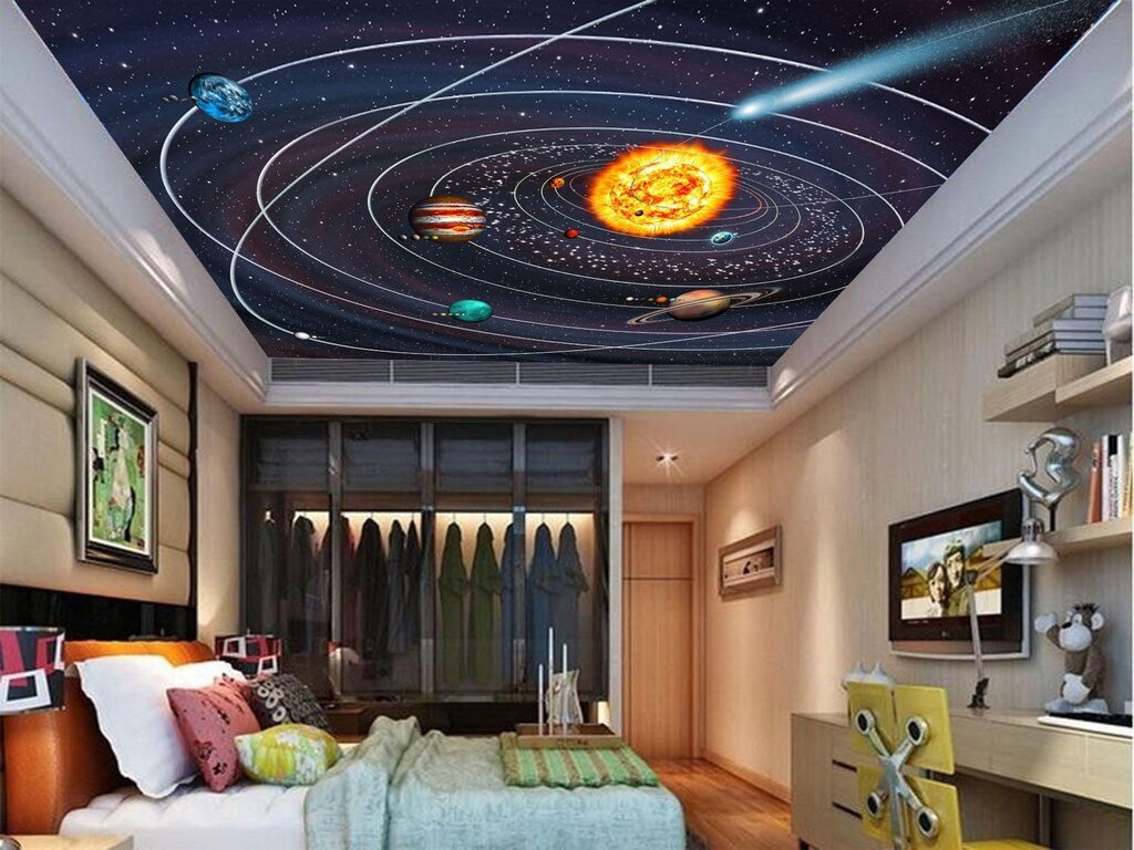 Starry ceiling in the room